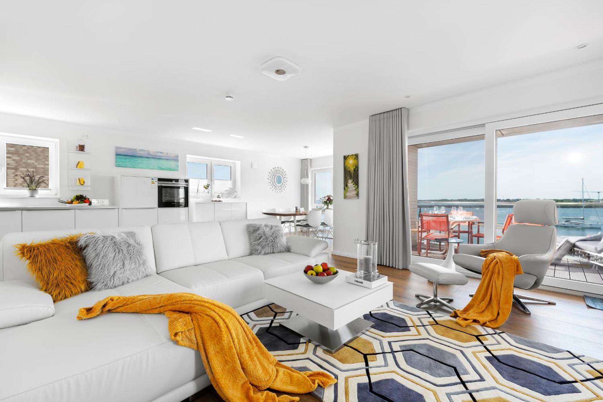 Brise- Direkt Am Wasser, Hafenblick, Fahrstuhl, Sauna, Ueberdachter Balkon ออลเพนิทซ์ ภายนอก รูปภาพ